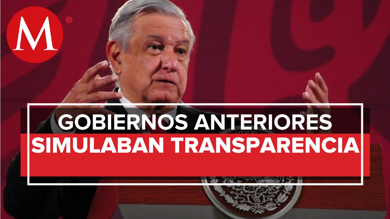 Organismos de transparencia son floreros: AMLO