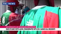 Aftermath of Protests: Emir Of Kano visits Lagos, commiserates with Governor Sanwo-Olu, residents