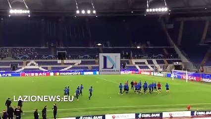 Champions League, l'allenamento del Club Brugge allo Stadio Olimpico
