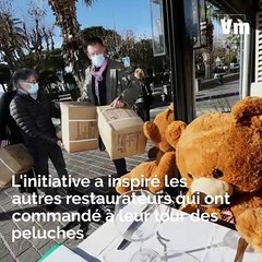 Des nounours à la table des restaurants contre le confinement