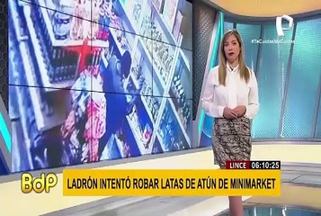 Lince: detienen a 'tendero' intentando llevarse productos de minimarket