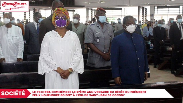 LE PDCI-RDA commémore le 27ème anniversaire du décès du président Félix Houphouet-Boigny à l’église Saint-Jean de Cocody