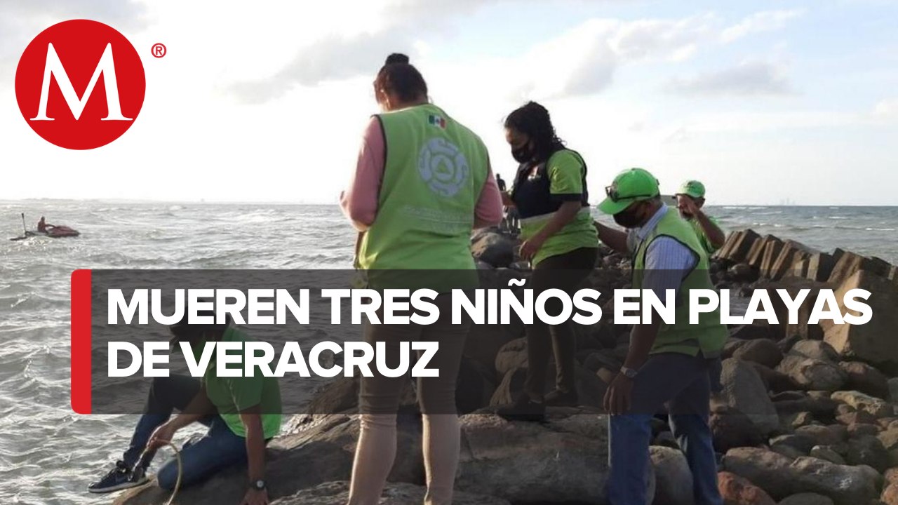Arrastrados por las olas, se ahogan 3 menores de edad en playas de Veracruz