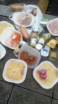 ¡¡Vergüenza!! Los inmigrantes ilegales tiran a la basura la comida que les pagamos todos los españoles