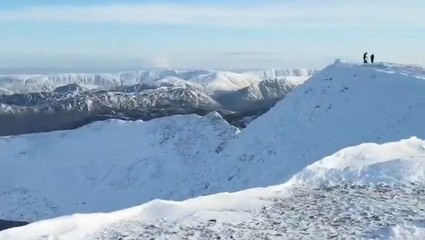 Breathtaking views from atop Helvellyn in England