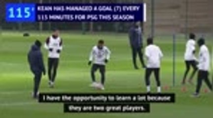 Kean looking to learn from PSG 'leaders' Mbappe and Neymar