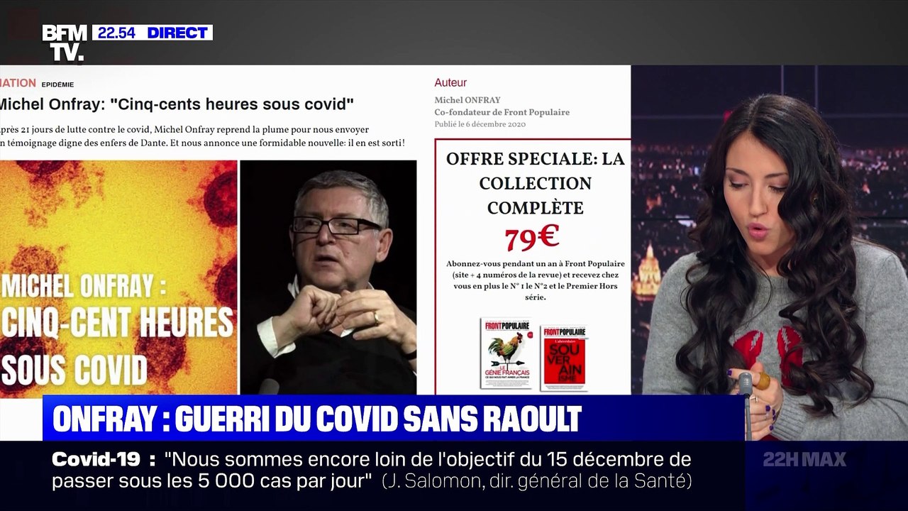 Le plus de 22h Max: Michel Onfray, guéri du Covid sans Raoult - 07/12