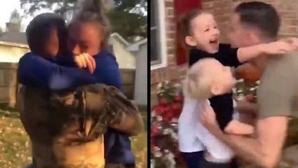 It's Smiles All Around During These Surprise Military Homecomings