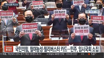 마주 달리는 여야, 연말정국 '시계제로'