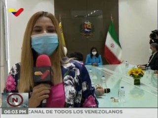 Reunión de vicepdta. Ejecutiva Delcy Rodríguez con delegación iraní que asistió a la veeduría el 6D