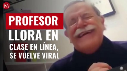 Profesor llora en plena clase en línea por sorpresa de alumnos; video se hace viral en TikTok