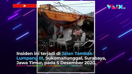 Pelaminan Roboh Ditiup Badai, Bahaya Nikahan di Musim Hujan