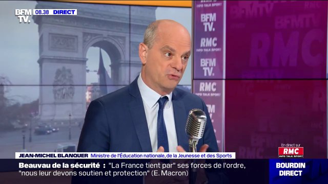 Jean-Michel Blanquer sur mediapro: On ne peut pas dans la vie des affaires prendre des risques et appeler l'État comme un pompier