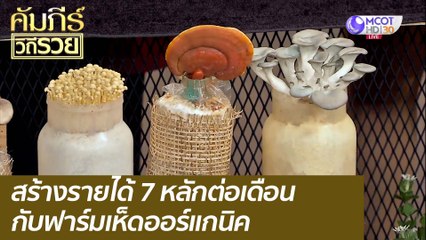 สร้างรายได้ 7 หลักต่อเดือน กับฟาร์มเห็ดออร์แกนิค : คัมภีร์วิถีรวย (7 ธ.ค. 63)