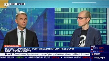 Culture Geek :Les start-up innovent pour mieux lutter contre le Covid dans les transports, par Anthony Morel - 08/12