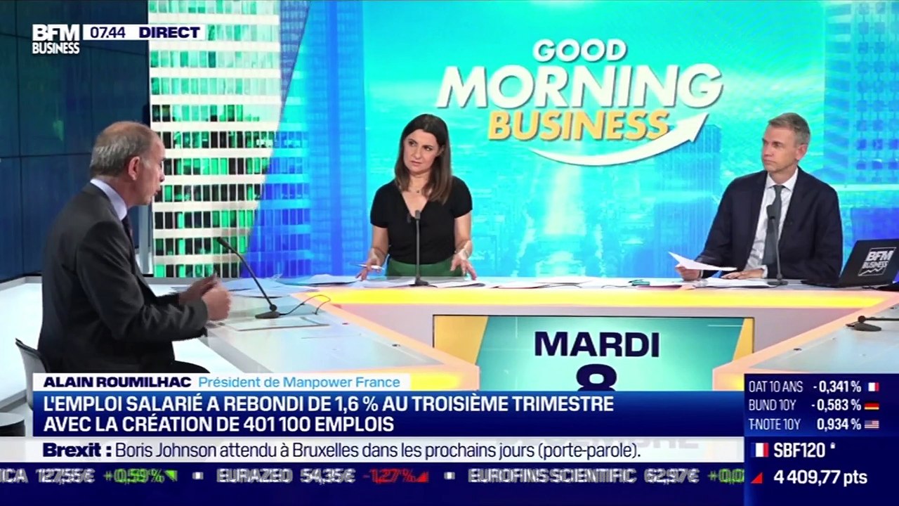 Alain Roumilhac (Manpower France) : L'emploi salarié a rebondi de 1,6 % au 3ème trimestre - 08/12