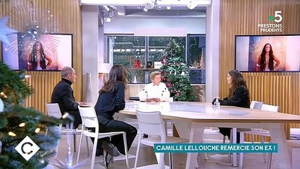 Camille Lellouche sur le plateau de "C à vous" (France 5) hier, pour la promotion de son premier single solo "Je remercie mon ex".