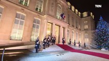 الرئيس عبد الفتاح السيسي يحضر مأدبة عشاء الدولة التي أقامها الرئيس الفرنسي بقصر الإليزيه