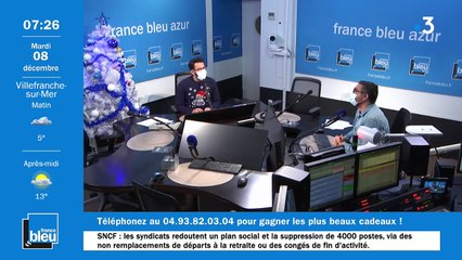 La matinale de France Bleu Azur du 08/12/2020