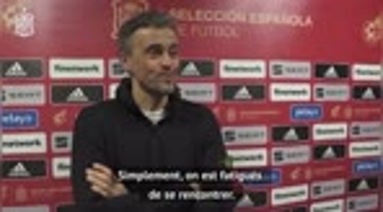 Qualifs CdM 2022 - Enrique : "Nous sommes fatigués d'affronter la Suède"