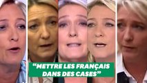 Marine Le Pen n'aime pas mettre les Français dans des cases sauf quand ça l'arrange