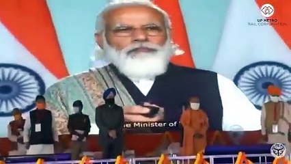 आगरा: PM मोदी ने मेट्रो प्रोजेक्ट का किया शुभारंभ, 8.5 हजार करोड़ की लागत से बनेगा 30 km लंबा ट्रैक