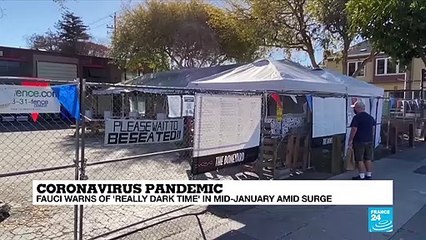 Coronavirus pandemic: Fauci warns of 'really dark time' in mid-january amid surge
