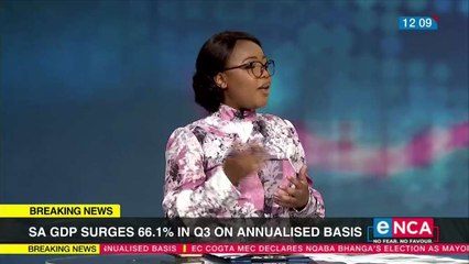 SA GDP surges 66.1 percent in Q3