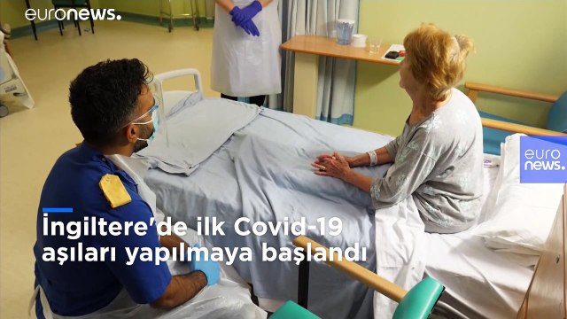 İngiltere'de ilk Pfizer/BioNTech aşısı 90 yaşında bir kadına yapıldı | Covid-19