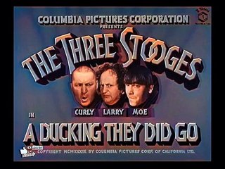 The Three Stooges HD - A Ducking They Did Go COLOR