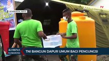 TNI Bangun Dapur Umum Bagi Pengungsi Erupsi Gunung Ile Ape