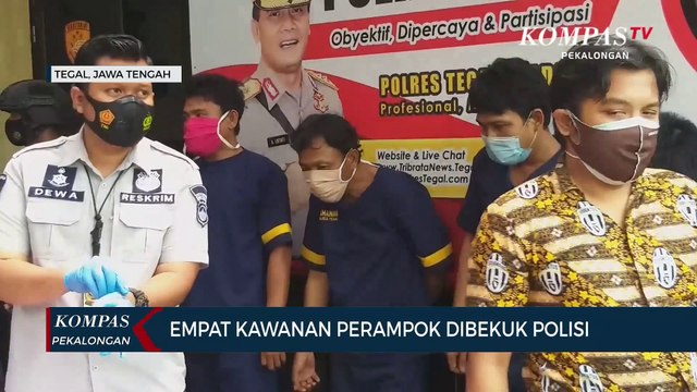 Empat Kawanan Perampok Dibekuk Polisi