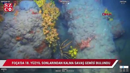 Foça'da 18. Yüzyıl sonlarından kalma savaş gemisi bulundu
