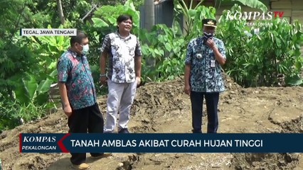Tanah Amblas Akibat Curah Hujan Tinggi