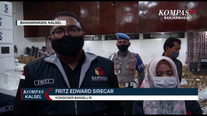 Anggota Bawaslu RI Tinjau Logistik Pilkada KPU Banjarmasin