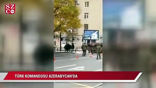 Türk Komandosu Azerbaycan'ı Vatan sana canım feda marşıyla inletti