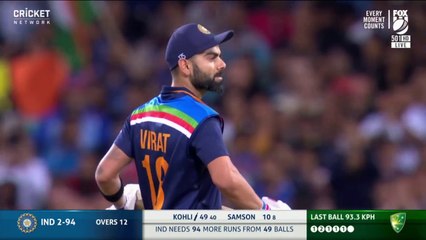 Captain Kohli posts commanding 85 runs in defeat - Dettol T20I Series 2020
