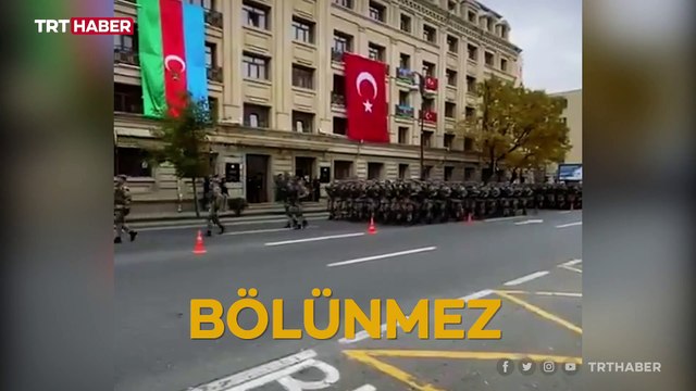 Türk askeri Bakü'de: Şehitler ölmez, vatan bölünmez