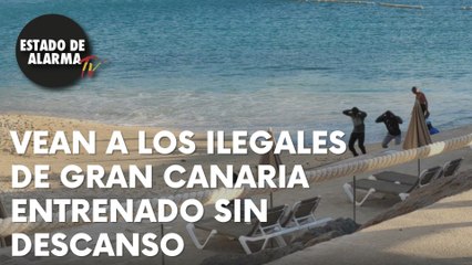 Los ILEGALES de GRAN CANARIA no dejan de ENTRENAR en el puente