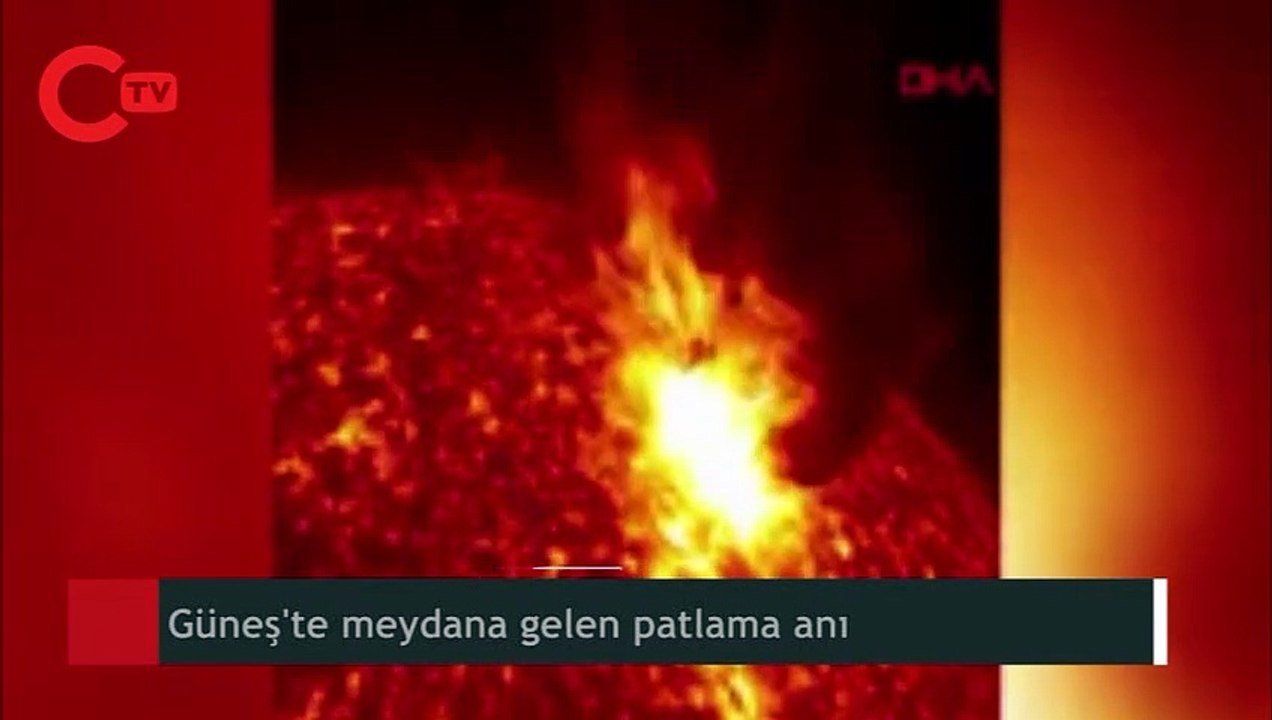 Güneş'te meydana gelen patlama anı ilk kez görüntülendi