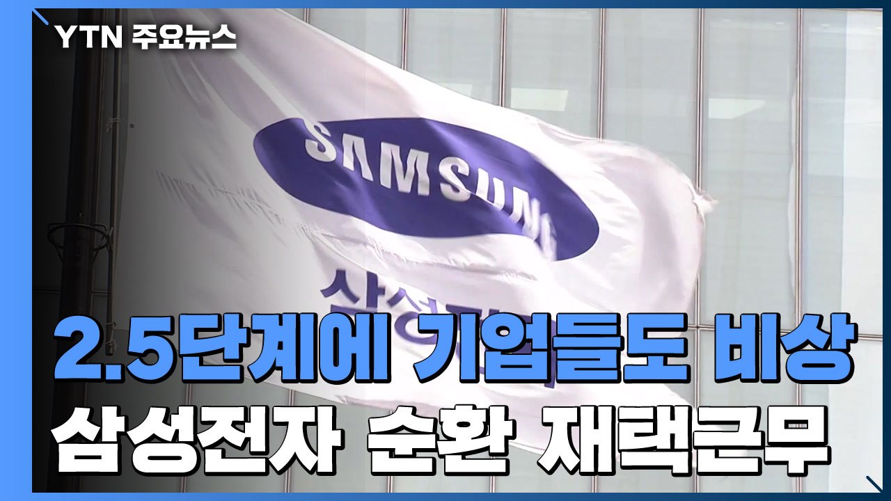 2.5단계에 기업들도 '초비상'...삼성전자 첫 순환 재택근무 / YTN