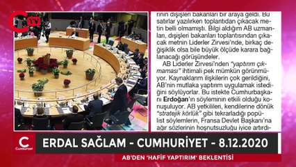 AB’den ‘hafif yaptırım’ beklentisi.