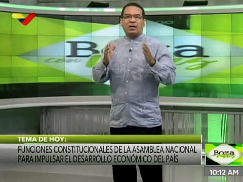 Boza con Valdez 08DIC2020 | Funciones constitucionales de la AN para impulsar la economía del país