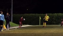 Das 1:0 für den Bovender SV gegen Sparta Göttingen durch Hagen Bauermeister