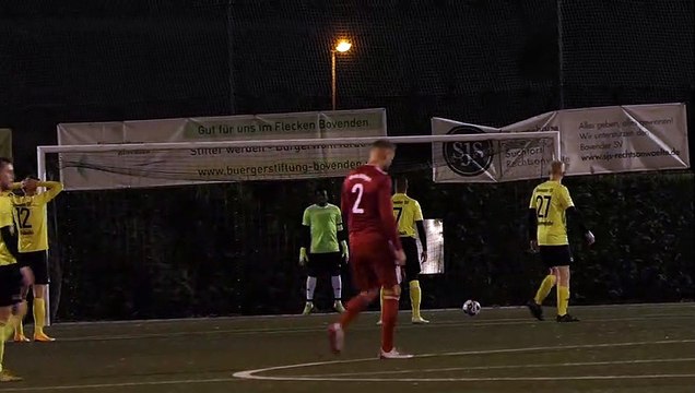 Der Sieg-Treffer für den Bovender SV durch Dominik Aigboboh gegen Sparta