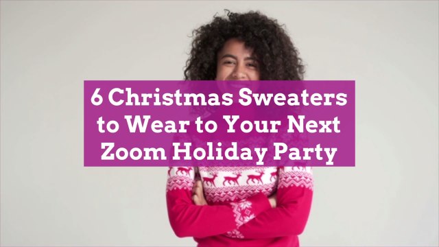 6 Christmas Sweaters to Wear to Your Next Zoom Holiday Party