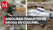 Semar asegura 19 paquetes de cocaína en Cozumel