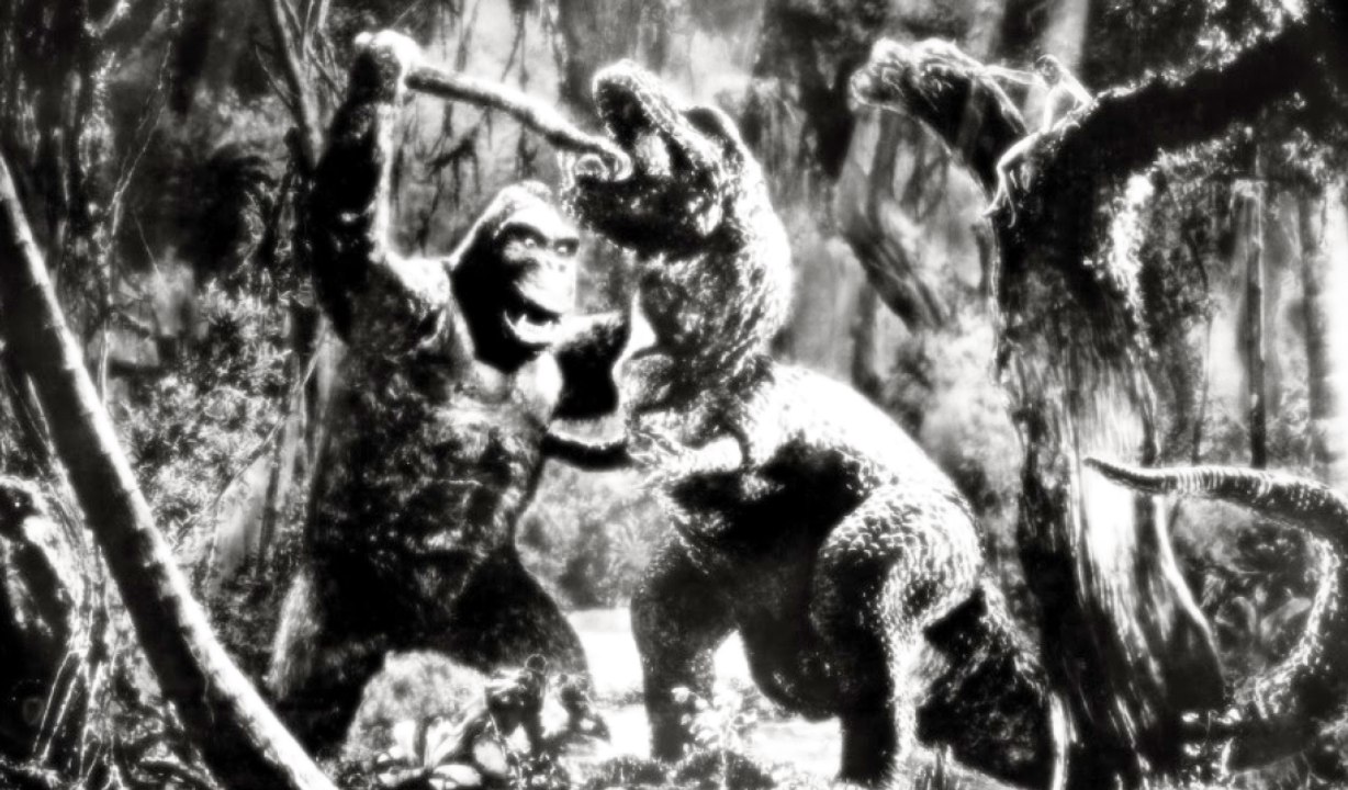 King Kong Movie (1933) - Clip - King Kong's Epic Battle with the T-Rex