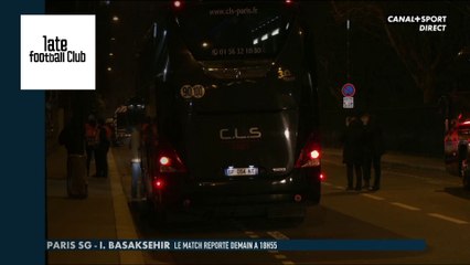 Les joueurs de Basaksehir quittent le Parc des Princes