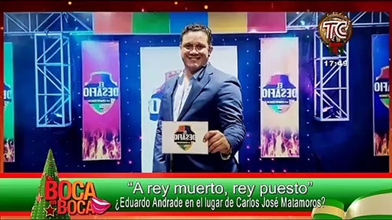 ¿Eduardo Andrade en reality donde estaba Carlos José Matamoros?